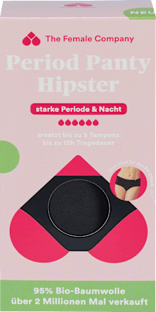 Periodenunterwäsche Hipster schwarz, Gr. S The Female Company