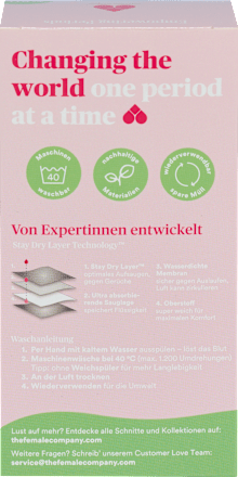 Periodenunterwäsche Hipster schwarz, Gr. S The Female Company