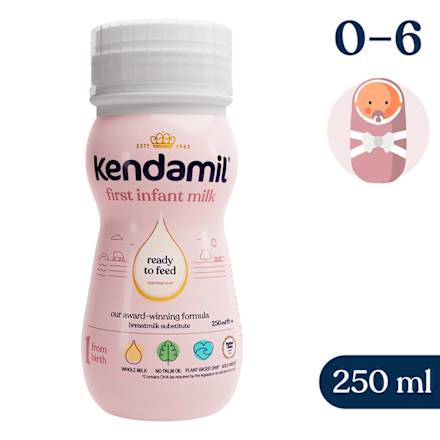 Počiatočná tekutá dojčenská mliečna výživa first infant milk Kendamil
