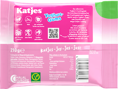 Fruchtgummi Yoghurt-Gums Katjes