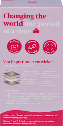 Periodenunterwäsche Slip Seamless schwarz, Gr. L The Female Company
