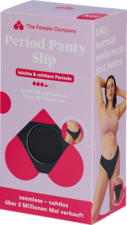 Periodenunterwäsche Slip Seamless schwarz, Gr. M The Female Company