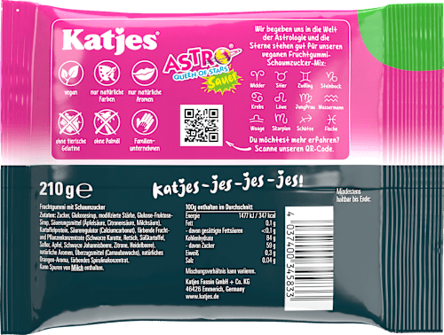 Fruchtgummi sauer Astro Queen Of Stars Katjes