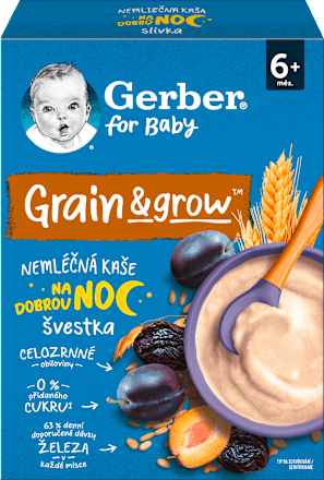 Nemliečna kaša pšenično-ovsená slivka Gerber