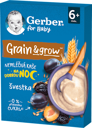 Nemliečna kaša pšenično-ovsená slivka Gerber
