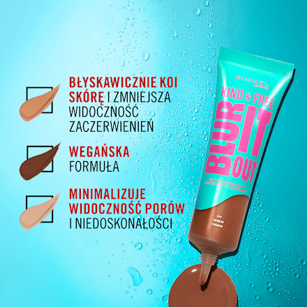 Podkład matujący z witaminą E Kind & Free Blur It Out Skin Tint 160 Vanilla RIMMEL LONDON
