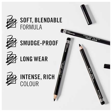 OIovka za oči Soft Kohl Kajal – 061 Jet Black RIMMEL LONDON