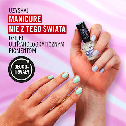 Top do paznokci Holographic Top Coat RIMMEL LONDON