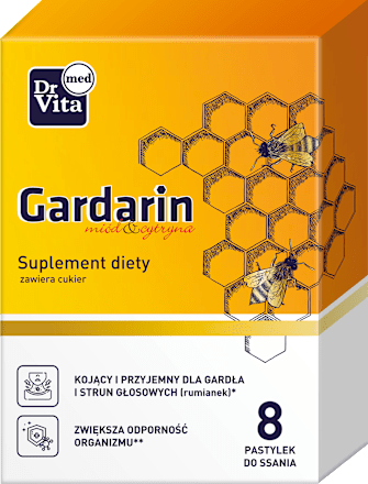 Pastylki do ssania Gardarin miód i cytryna  DR VITA