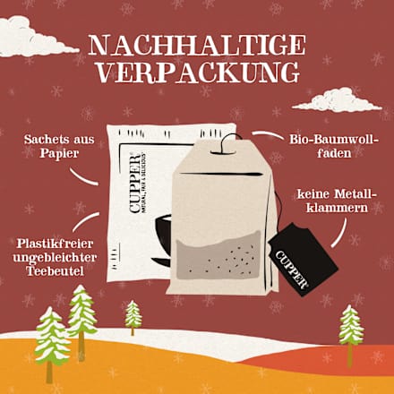 Gewürztee "Winter Spiced Orange" mit Orange & Zimt (20 Beutel) Cupper