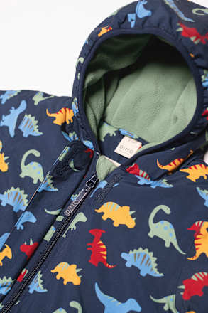 Schneeanzug mit Dino-Muster, blau, Gr. 74/80 Dimo