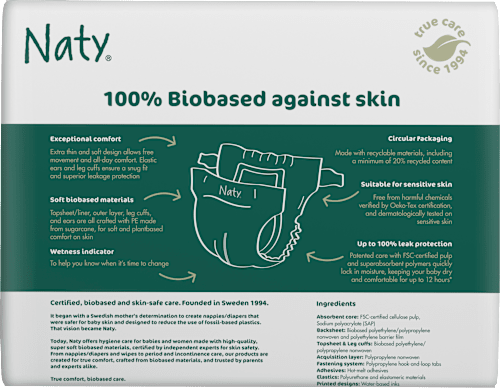 Windeln BioEmbrace  Gr. 3 (4-9 kg) Naty