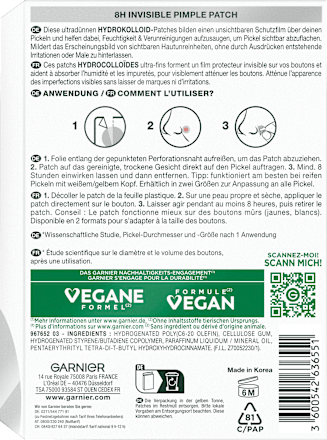 Anti Pickel Patches Invisible Garnier Skin Active