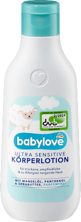 Krémové telové mlieko Ultra Sensitive babylove