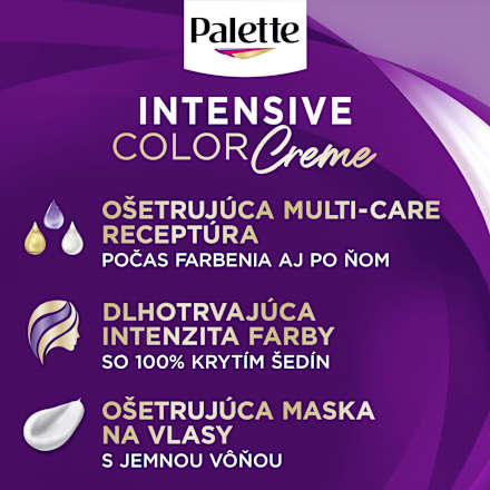 Farba na vlasy - 7-77 intenzívna medená  Palette INTENSIVE COLOR CREME