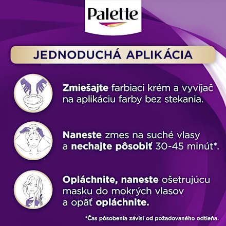 Farba na vlasy - 7-77 intenzívna medená  Palette INTENSIVE COLOR CREME