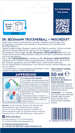 Trockner Ball und Wäscheduft Dr. Beckmann