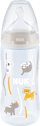Babyflasche First Choice, grau, 6-18 Monate, 300ml NUK