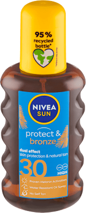 Olej na opaľovanie v spreji Protect & Bronze OF 30 NIVEA SUN