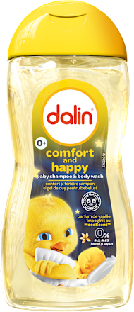 Șampon&gel de duș cu parfum de vanilie, pentru bebeluși Dalin
