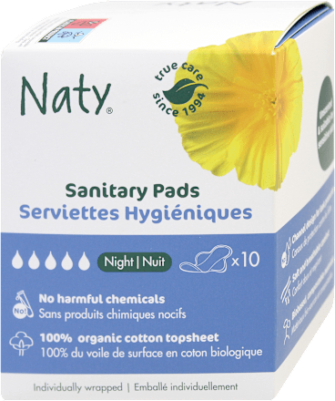 Assorbenti notte compostabili Naty