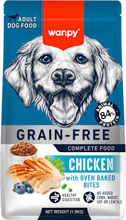 Popolna hrana za odrasle pse s piščancem wanpy
