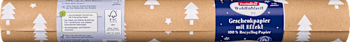 Geschenkpapier Calgary, Naturpapier/Lack weiß, Kurzrolle Profissimo