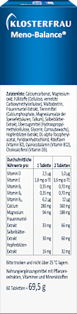 Meno Balance Tabletten 60 St Klosterfrau