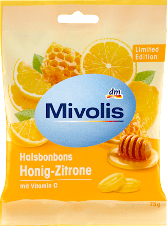 bonbóny s příchutí med a citron Mivolis
