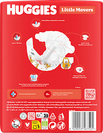 Windeln Little Movers Gr. 6 (15-30 kg) Huggies