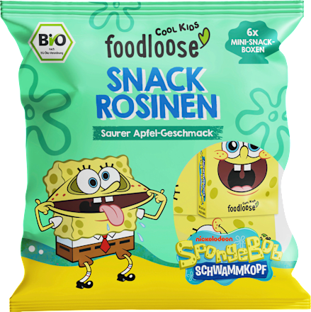 Kindersnack Rosinen Saurer Apfel-Geschmack ab 3 Jahren foodloose