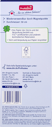 Stern aus Papier, groß, kraft Profissimo