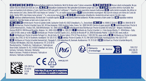 Elektrische Zahnbürste iO Series 3 ice blue Oral-B