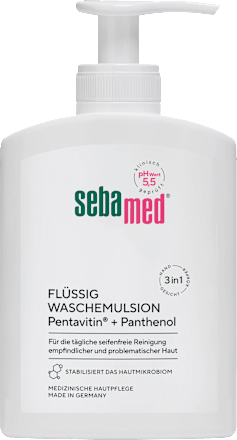 flüssige Waschemulsion, seifenfrei sebamed