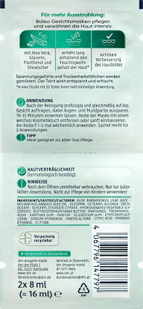 Gesichtsmaske Aloe Vera Balea