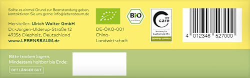 Grüner Tee Sencha (20 Beutel) LEBENSBAUM