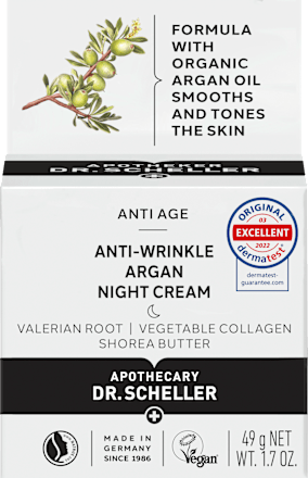 Anti Falten Nachtcreme Argan Dr. Scheller
