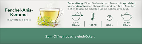 Kräutertee Fenchel-Anis-Kümmel (20 Beutel) LEBENSBAUM