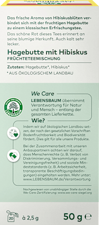 Früchteteemischung Hagebutte mit Hibiskus LEBENSBAUM