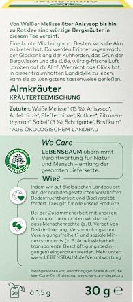 Kräutertee Almkräuter (20 Beutel) LEBENSBAUM