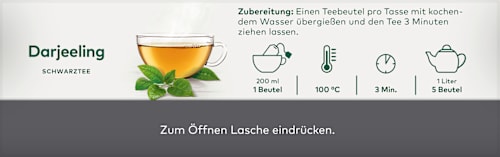 Schwarzer Tee Darjeeling (20 Beutel) LEBENSBAUM