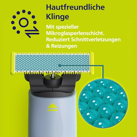 Elektrischer Rasierer, OneBlade Face First Shave QP1324/20 PHILIPS OneBlade
