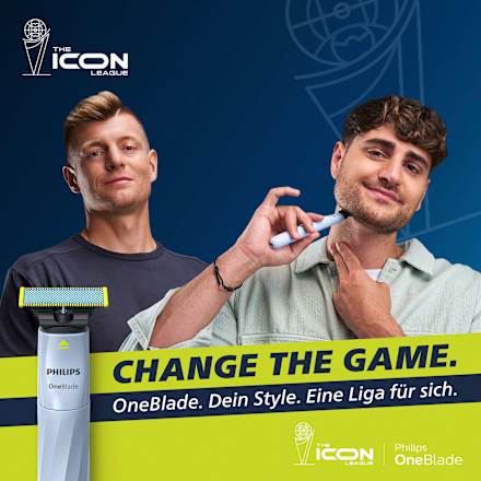 Elektrischer Rasierer, OneBlade Face First Shave QP1324/20 PHILIPS OneBlade