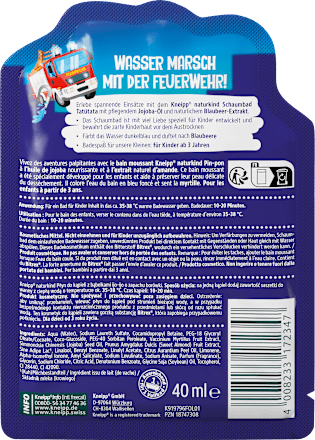 Płyn do kąpieli z bąbelkami o zapachu borówki Ijo-Ijo Kneipp Naturkind