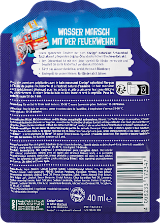 Płyn do kąpieli z bąbelkami o zapachu borówki Ijo-Ijo Kneipp Naturkind