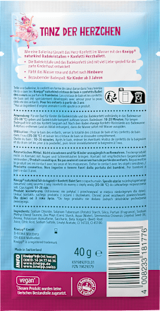 Sól + Konfetti do kąpieli o zapachu malin Balet Serc Kneipp Naturkind