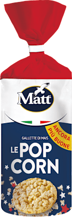 Le pop corn gallette di mais Matt