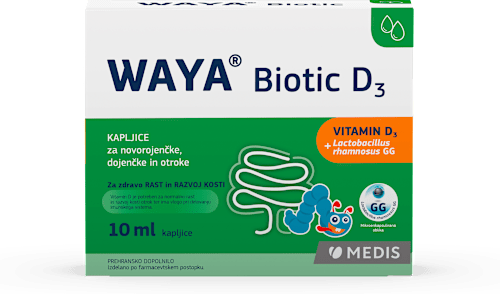 Biotic D3 kapljice za novorojenčke, dojenčke in otroke WAYA