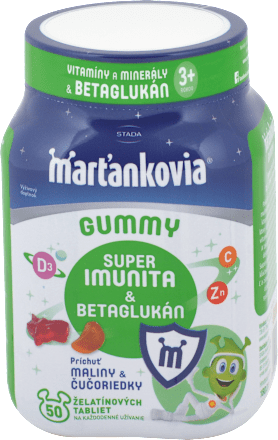 Želé tablety pre deti Super Imunita & betaglukán  Marťankovia