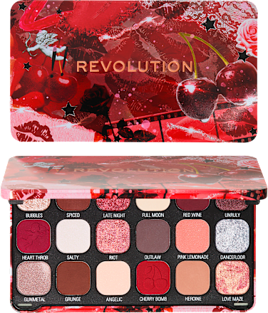 Forever Flawless paleta sjenila – Cherry Rebel Red REVOLUTION